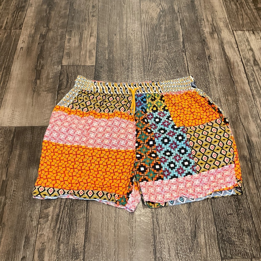 Earthbound Assorted Patchwork Boho Shorts, Size M… - image 3